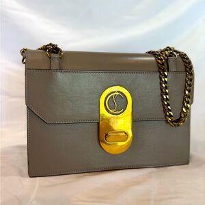 Turtledove Grey Christain Louboutin Twistlock Authentic